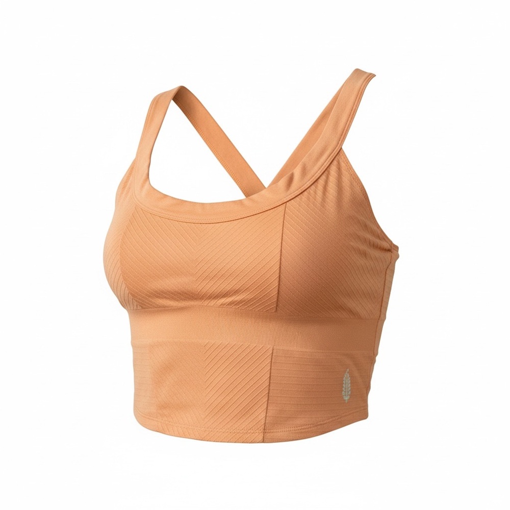FP Movement by Free People Peach Crossback Longline Sports Bra